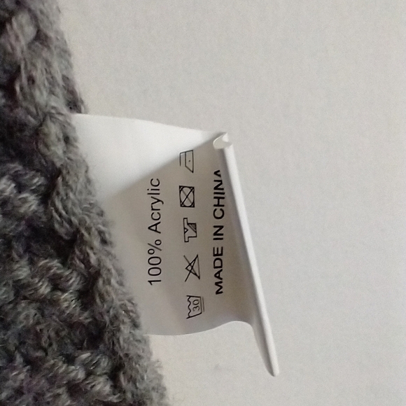 Newborn Baby Swaddle Blanket Knit Classic Preppy Cozy With Hood Gray - Picture 8 of 10